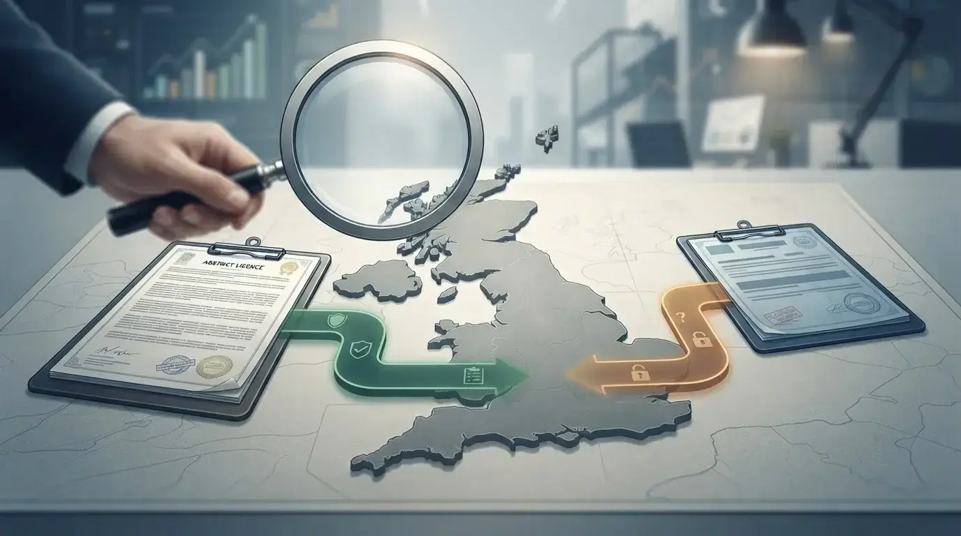 Editorial illustration comparing offshore gambling access with Great Britain regulatory checks
